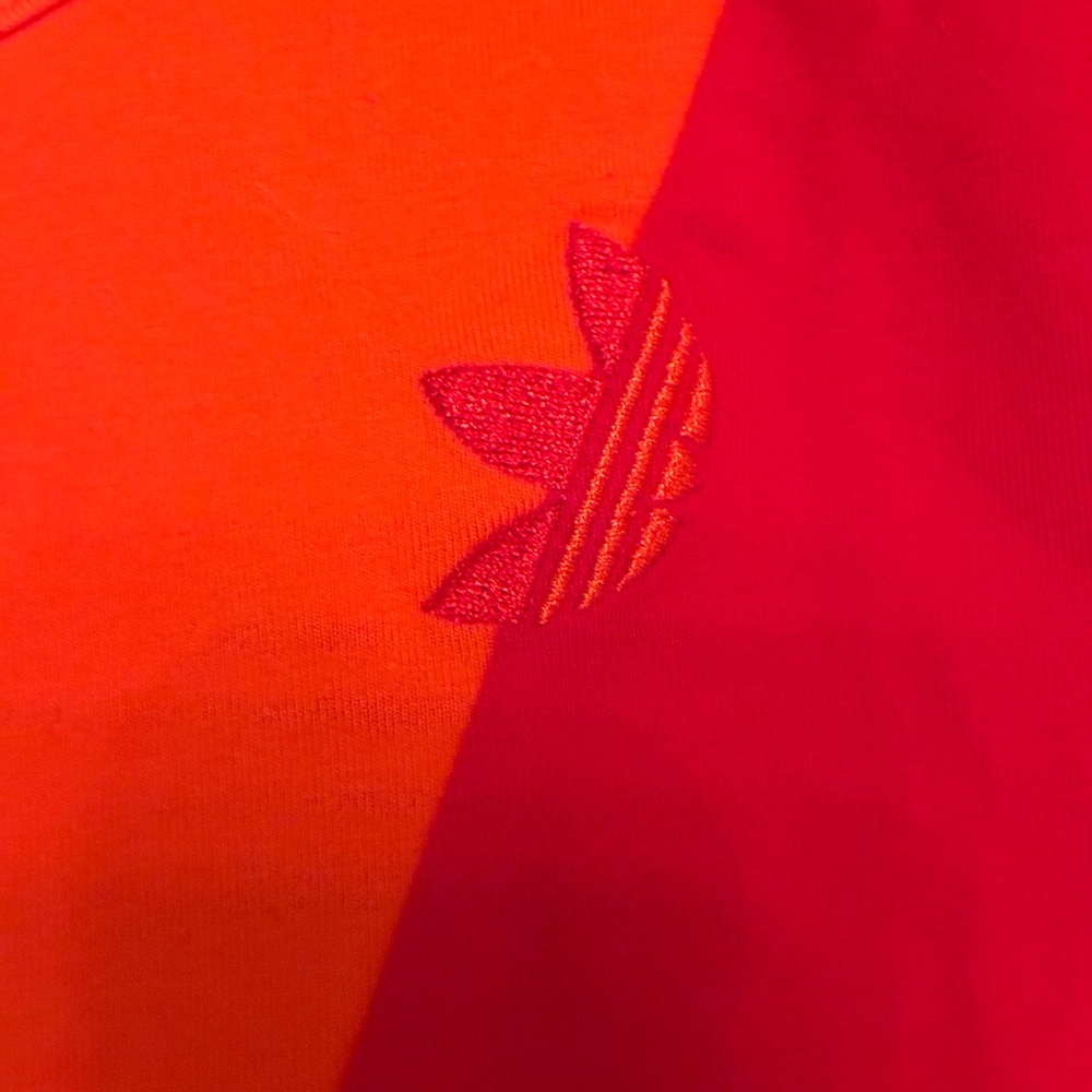 Adidas Women’s Two-Tone Red and Orange Bodysuit - Picture 3 of 5